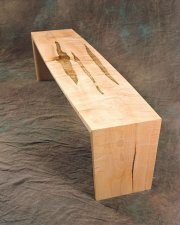 Curly Maple Bench